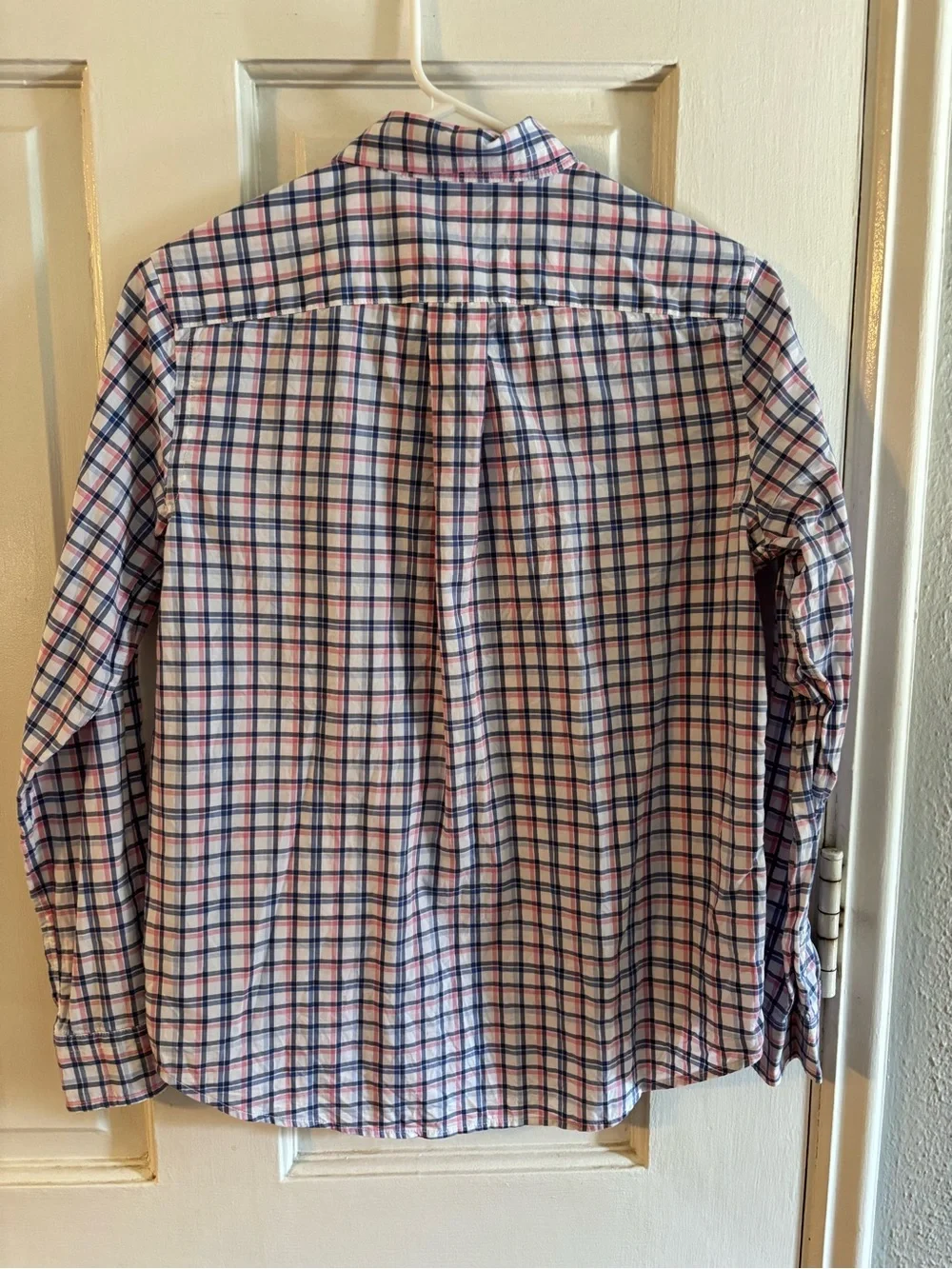 Ralph Lauren Boys Plaid Button-Down Shirt L/G (14-16) Blue Pink White